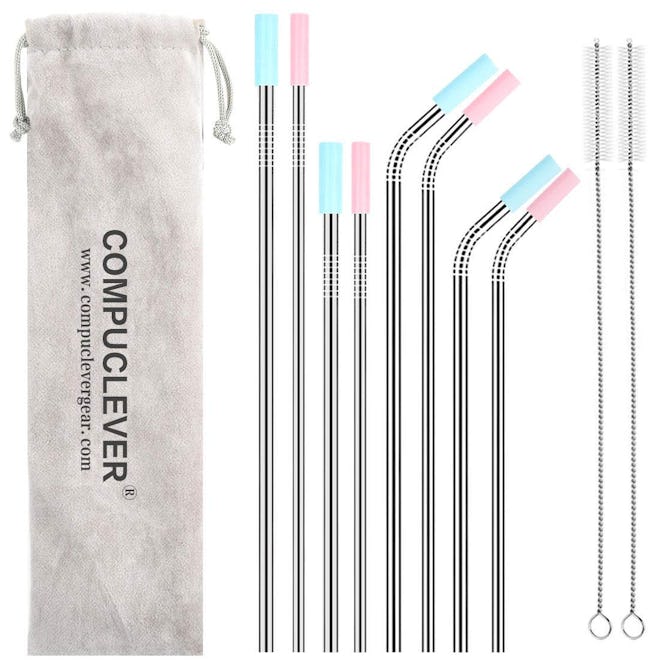 Wantell Stainless Steel Straws (Set of 8)