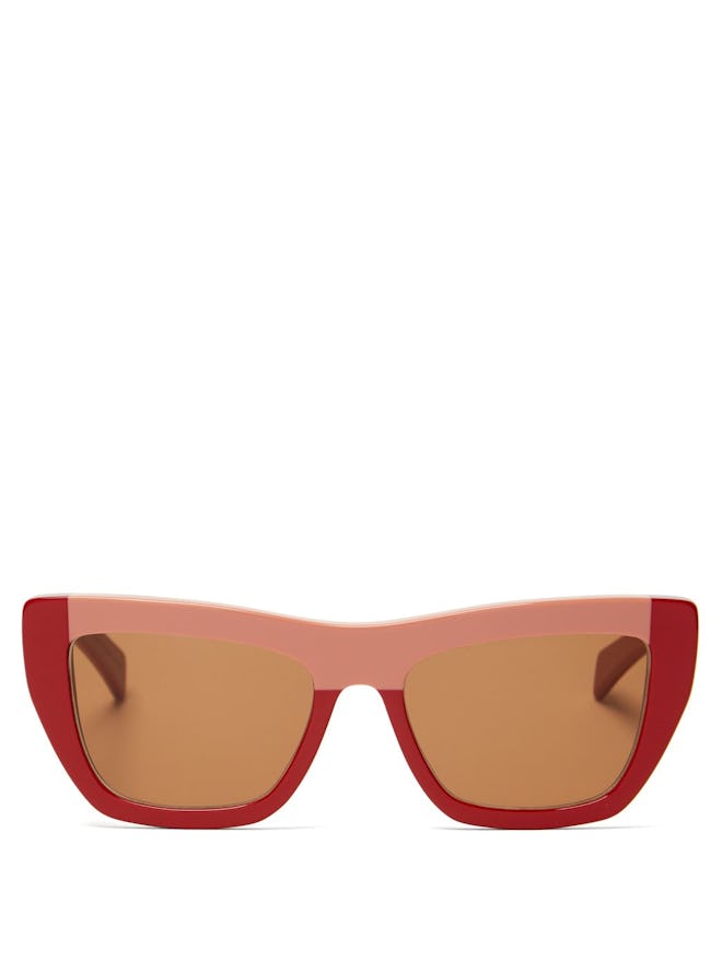 Colour-Block Acetate Sunglasses