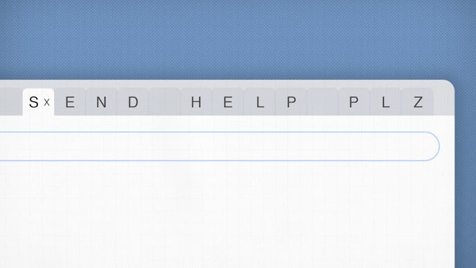 Tabs on a browser with the letters that spell SEND HELP PLZ