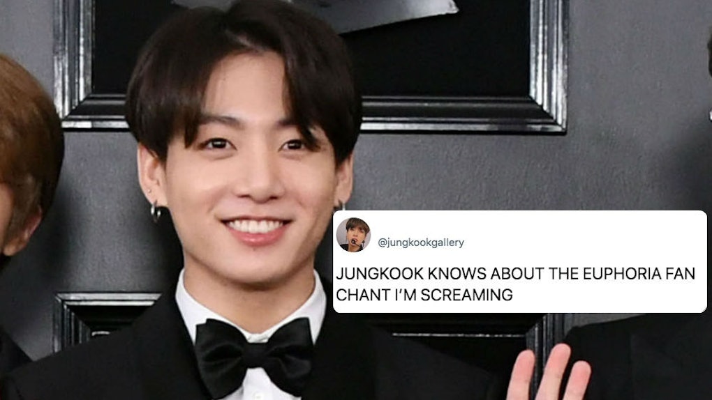 This Video Of Bts Jungkook Reacting To Armys Euphoria Fan