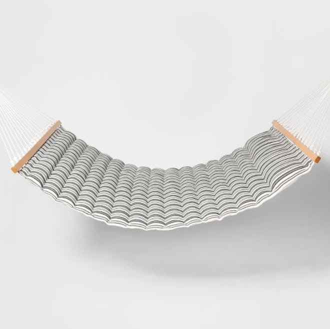 Linen Striped Pillow Top Hammock - Black/White - Threshold™
