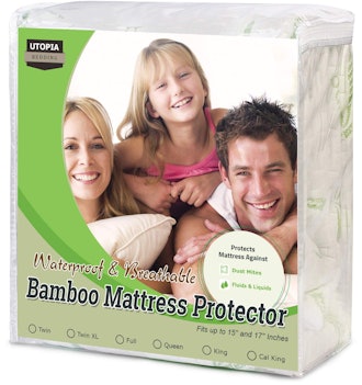 Utopia Bedding Waterproof Bamboo Mattress Protector 
