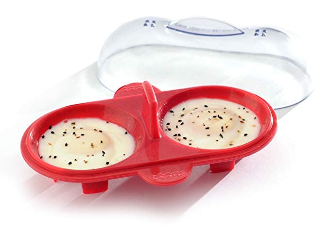 Norpro Silicone Microwave Double Egg Poacher 