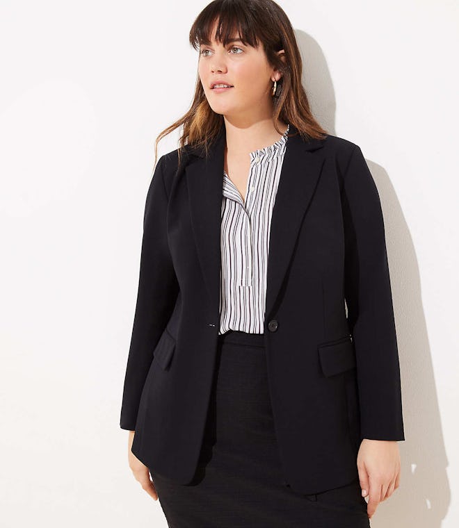 Plus Knit Modern Blazer