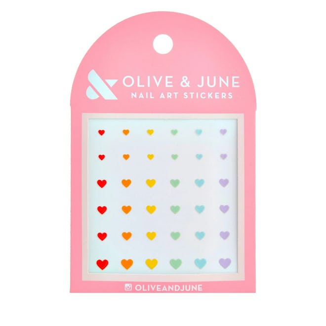 Olive & June Rainbow Bright Nail Art Stickers - 36ct