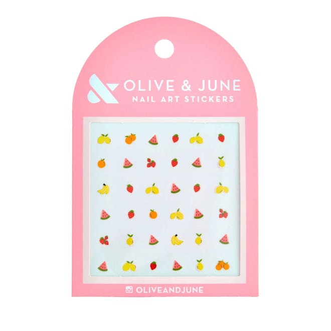 product description page Olive & June Fruit Salad Nail Art Stickers - 36ct