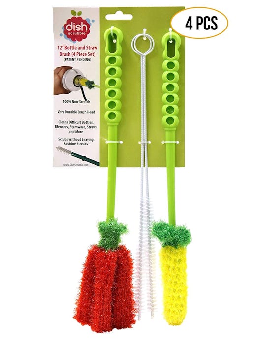 Dish Scrubbie Bottle Brush Cleaner Set