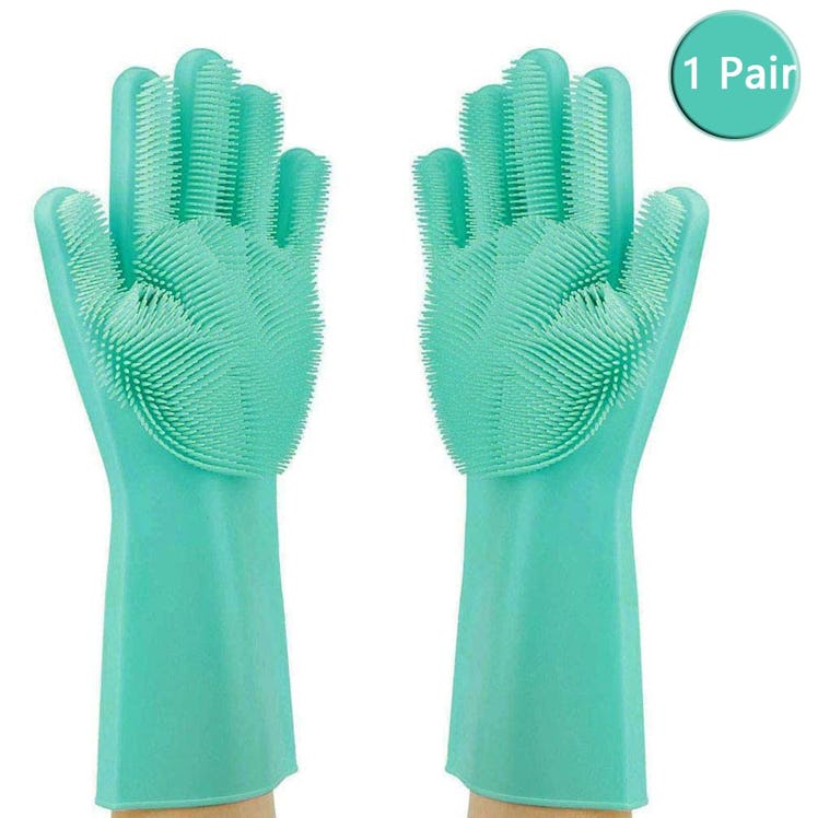 Magic Silicone Scrubbing Gloves 