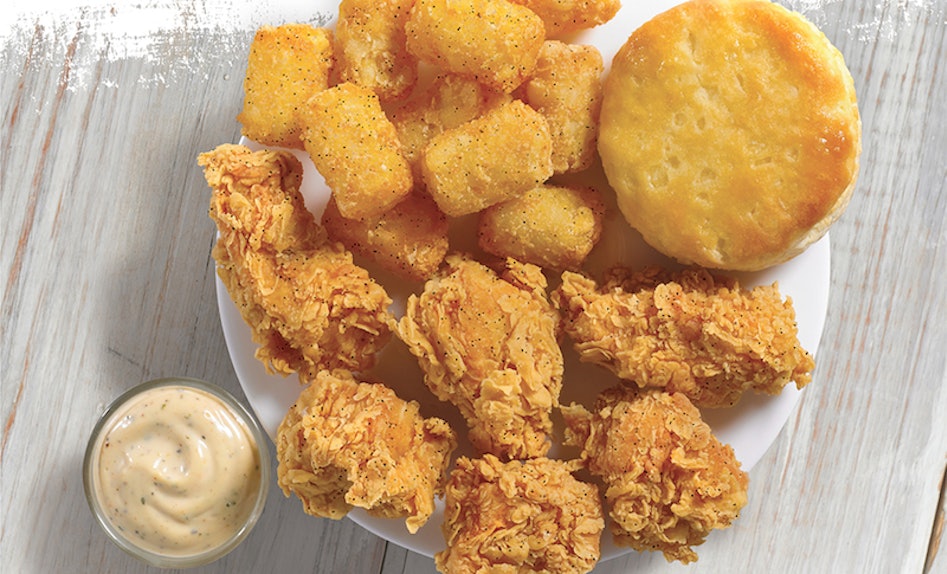 Popeyes' New Cajun Sparkle Boneless Wings & Tots Are Covered In Your