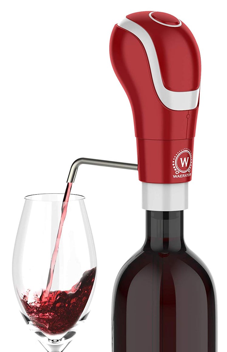 WAERATOR WA-A01-RD Instant 1-Button Electric Aeration and Decanter 