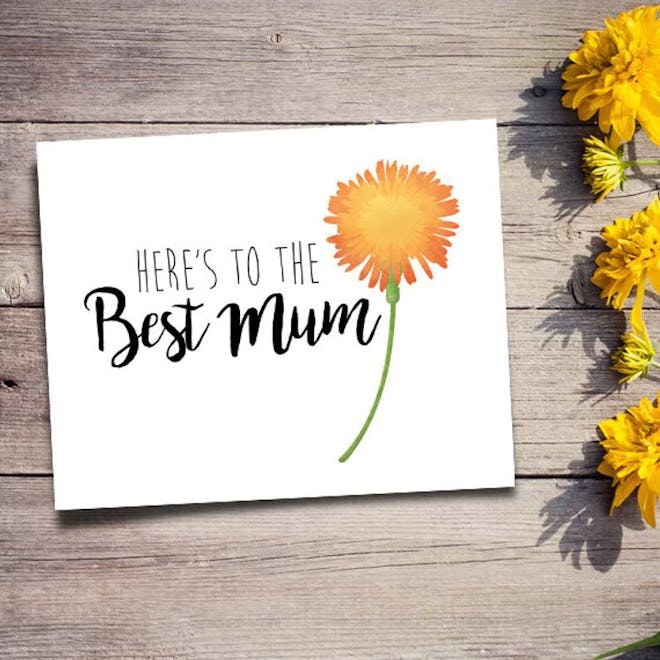 Here's To The Best Best Mum Card