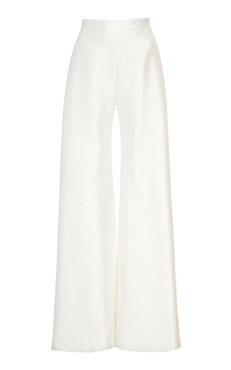 High-Waisted Satin Pants