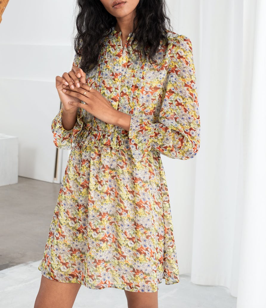 oasis mini leaf bib dress