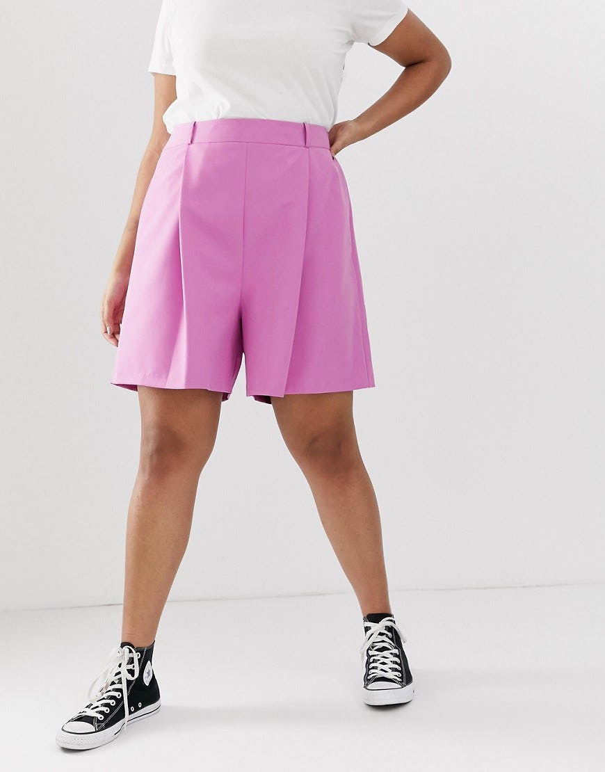 high waist tailored shorts