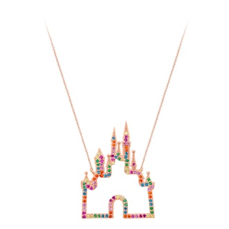 Rainbow Disney Collection Fantasyland Castle Necklace by CRISLU