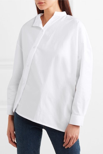 Noma Asymmetric Cotton-Poplin Shirt