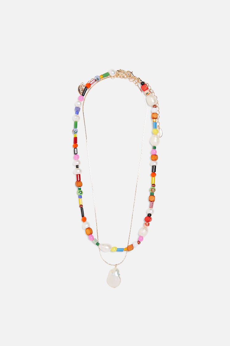 PACK OF MULTI-COLORED NATURAL PEARL NECKLACES