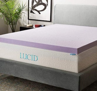 Lucid 3-Inch Lavender-Infused Memory Foam Mattress Topper