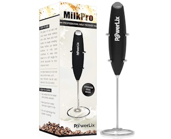 PowerLix Milk Frother Handheld Battery-Operated Electric Foam Maker