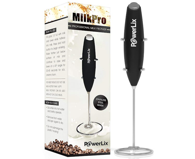 PowerLix Milk Frother Handheld Battery-Operated Electric Foam Maker