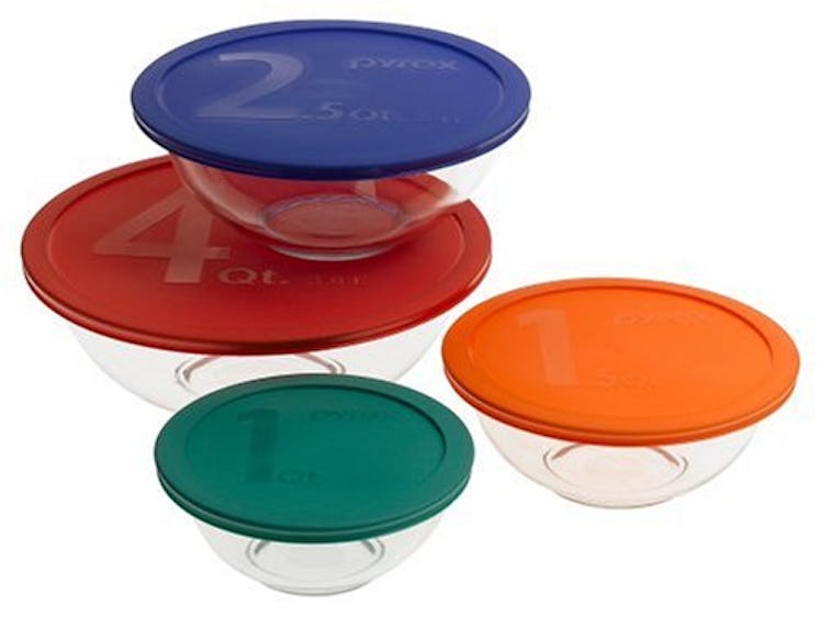 Pyrex Essentials Mixing Bowl Set (8 Pieces)