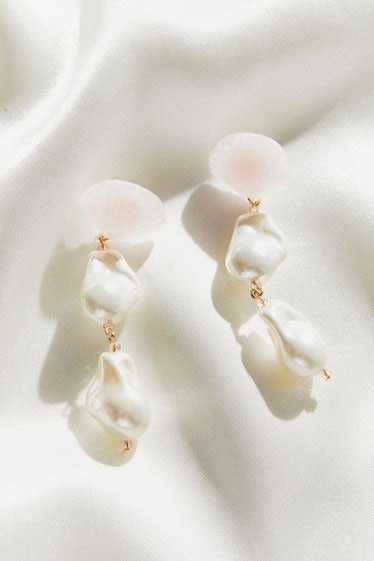 Eden Shell + Pearl Drop Earring