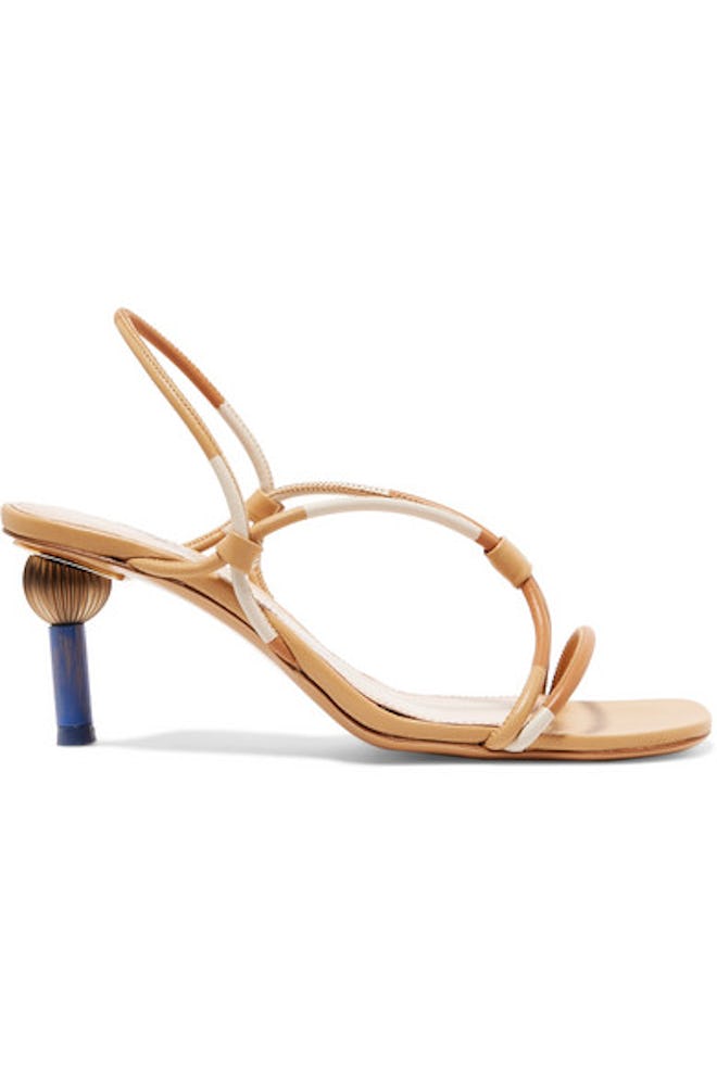  Jacquemus Olbia Leather Slingback Sandals