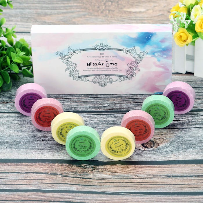 Blissaroma Aromatherapy Shower Bomb Tablets (Set of 8)