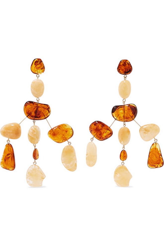 Cult Gaia Sloane Acrylic And Gold-Tone Earrings