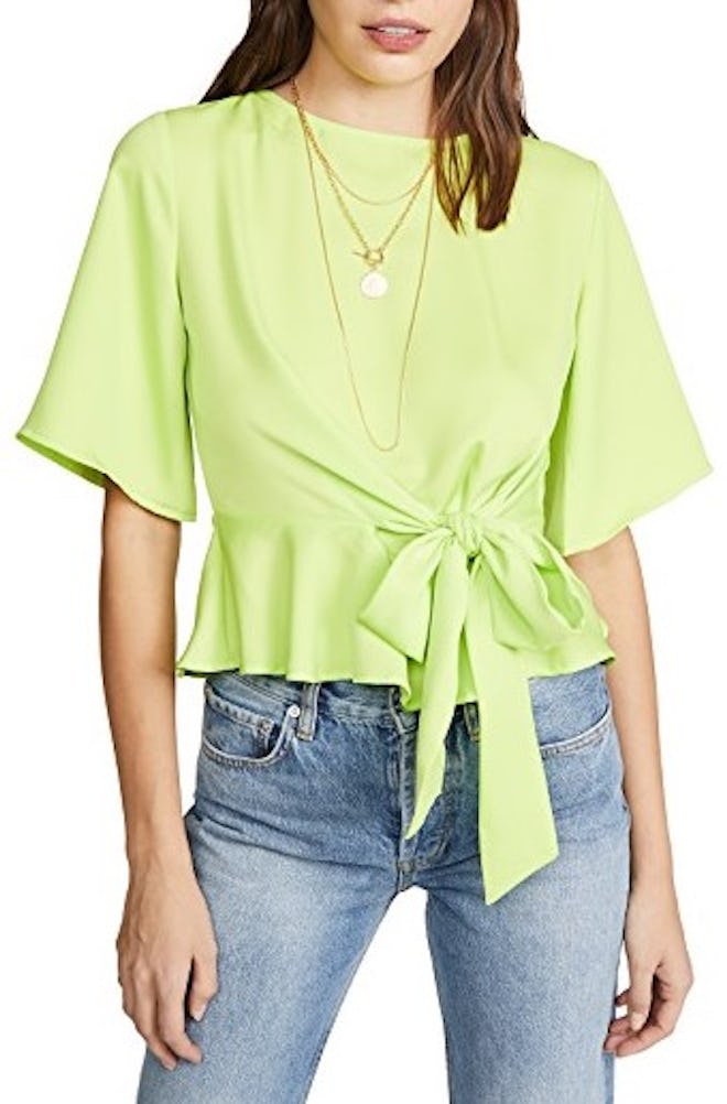 Neon Green Yellow Blouse  