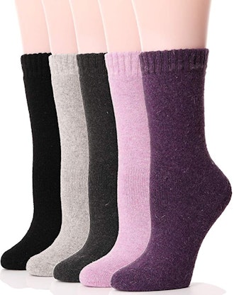 Ebmore Womens Wool Socks (5 Pack)