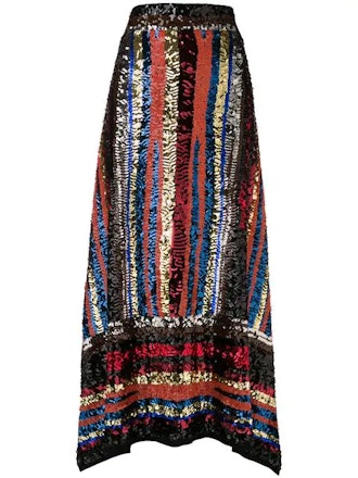 Handmade Multicolor Sequin Skirt