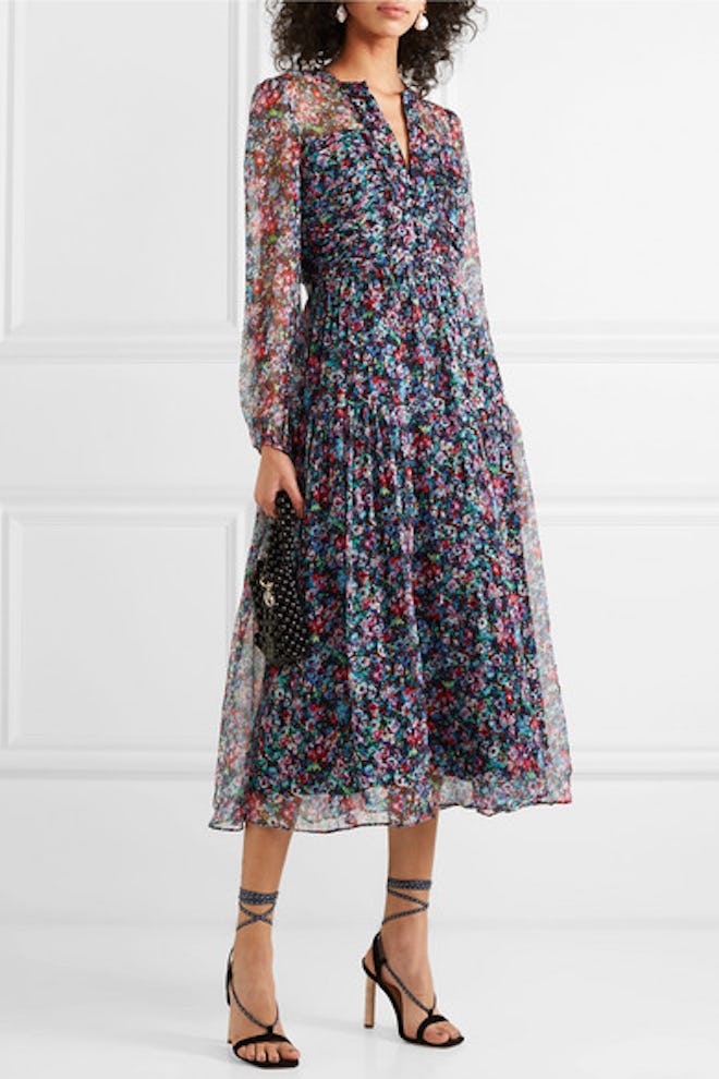 Yasmeen Floral-Print Silk-Chiffon Midi Dress