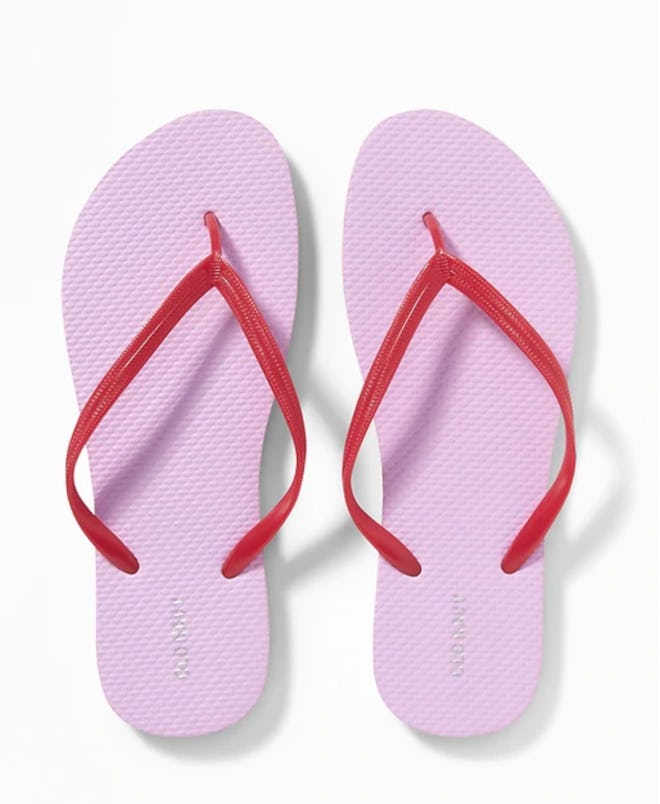 Pop-Color Flip-Flops for Women