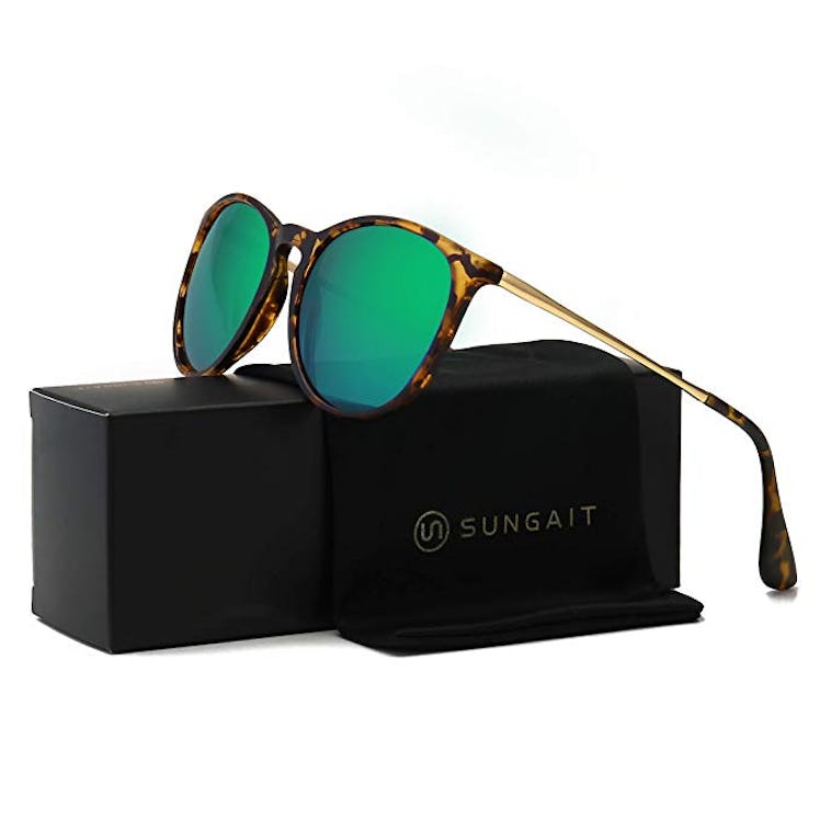 SUNGAIT Vintage Round Sunglasses