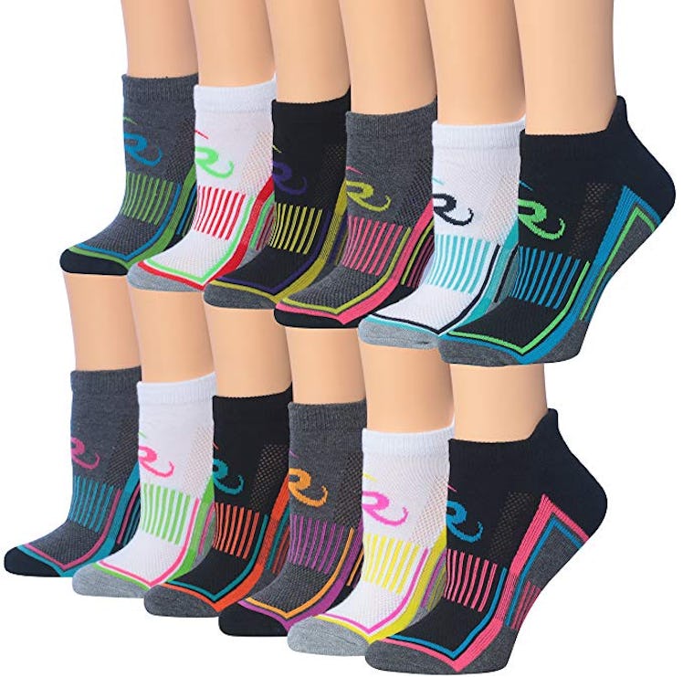 Ronnox Women's Running & Athletic Performance Socks (12 Pack)