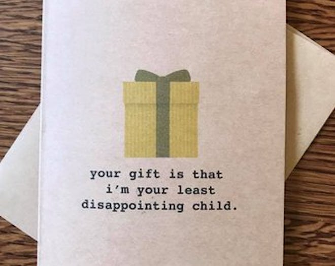 Least Disappointing Child Card