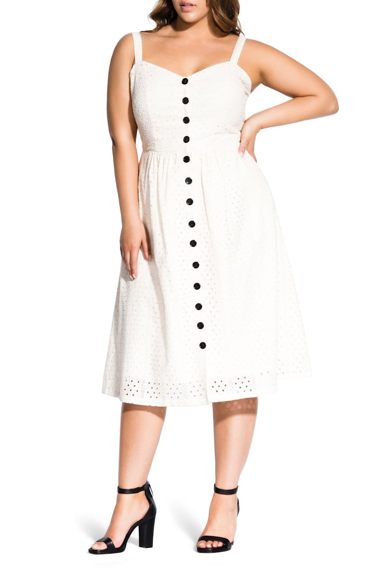  Eyelet Love Dress CITY CHIC