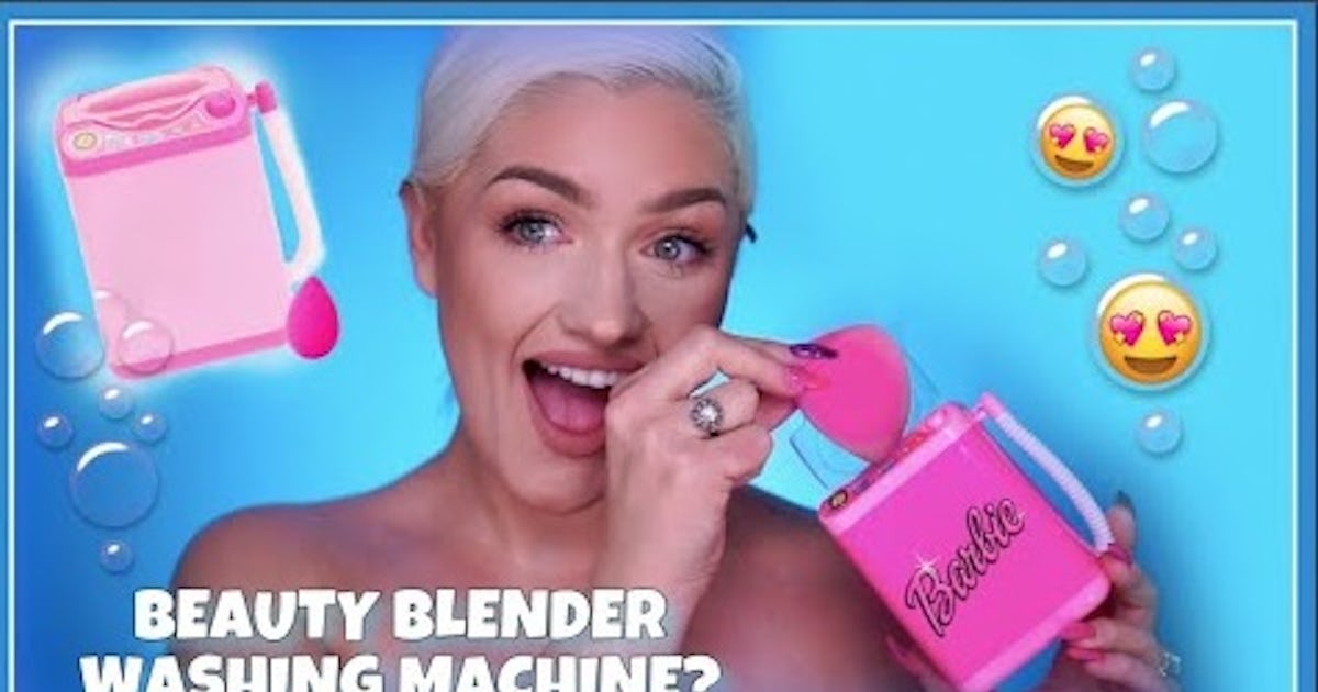 Tiny Washing Machines For Beauty Sponges, Exist, Complete With Bubbles ...