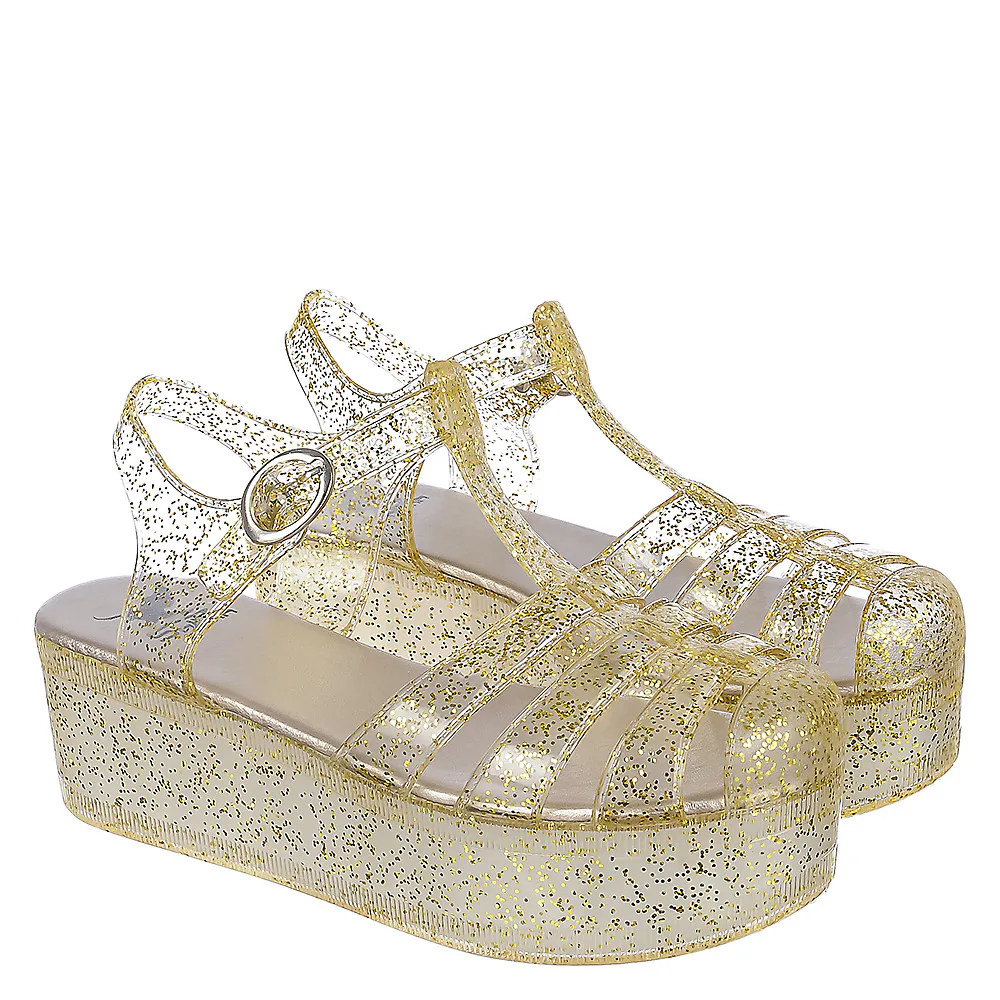 platform jelly sandals