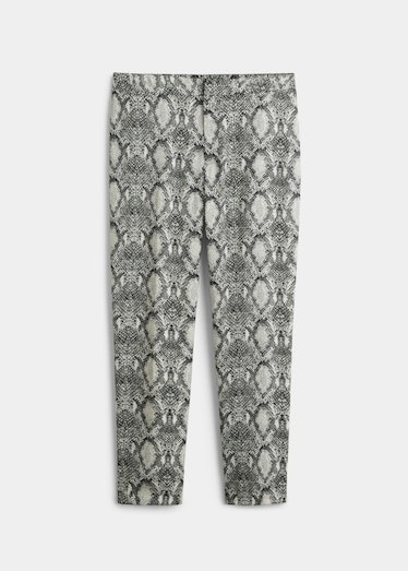 Snake print trousers