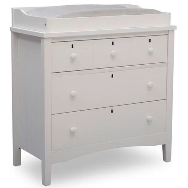 Delta Children Farmhouse 3 Drawer Dresser with Changing Top