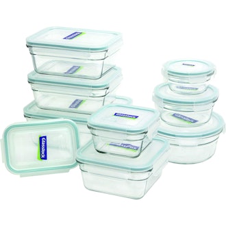 Glasslock 11292 Assorted Oven-Safe Container Set (18-Piece)