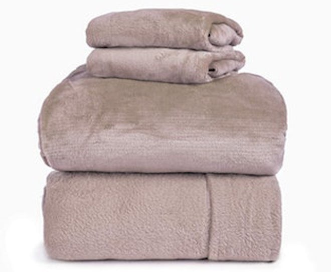 Spyder Insulated Warm Fleece Flannel Plush Sheet Set