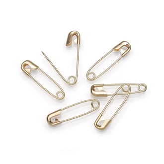 Jewelry Designer 3/4 Inch Coil-Less Safety Pins - 100PK Gold