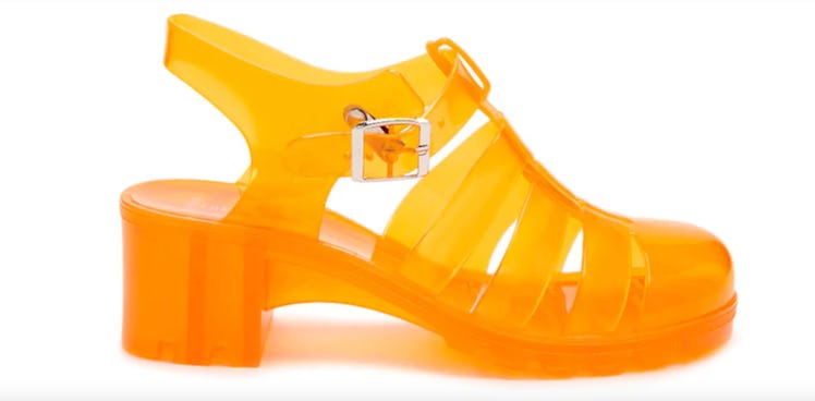 Orange jelly shoes discount