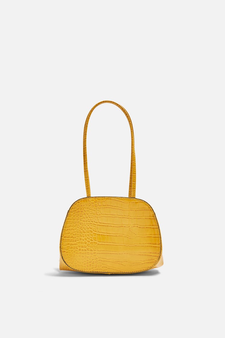 SHINE Yellow Crocodile Mini Shoulder Bag