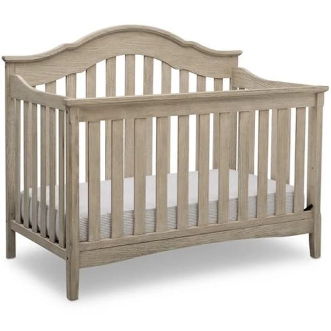 Delta Children Farmhouse 6-in-1 Convertible Crib - Textured Limestone