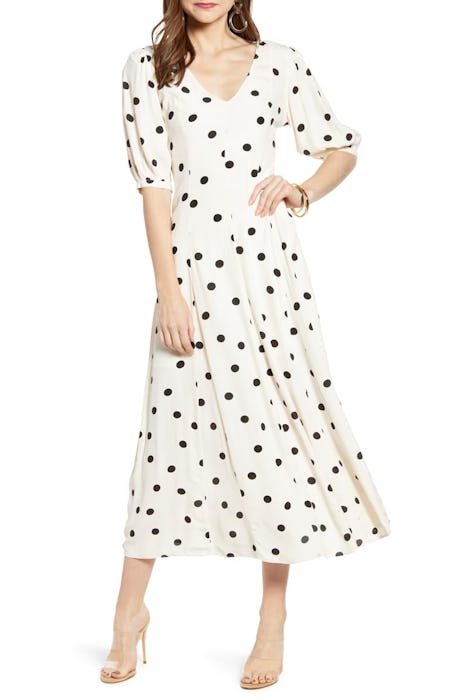 Something Navy Print Dress 