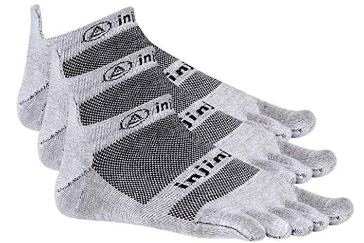 Injinji Run 2.0 Lightweight No-Show Toe Socks (3 Pack)